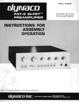 Dynaco PAT-5 - Owners Manual